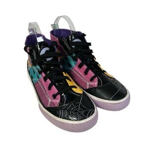 Nightmare Before Xmas Jack Sally Disney High Top Sneaker Shoe EUC Women's Sz 8.5